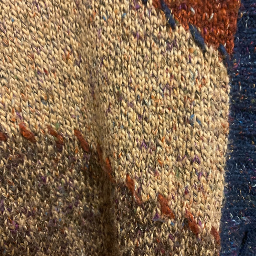 Alfred Dunner Multicolor Patchwork Knit 3 Button … - image 4